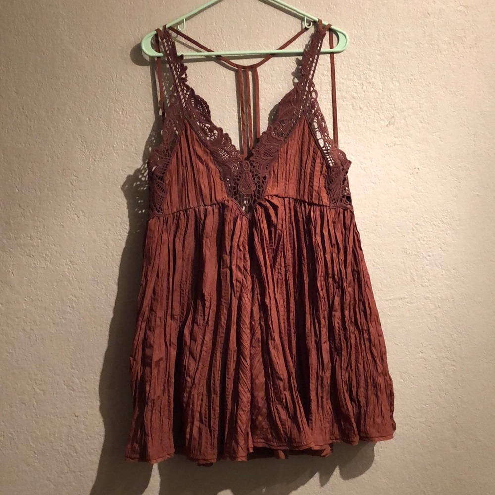 Crochet mini dress from Free People